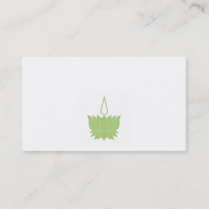 Lotus Blume Green Visitenkarte