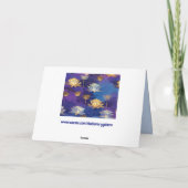 Lotus Blume Grußkarte Feiertagskarte (Rückseite)