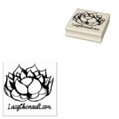 Lotus Blume Gummistempel (Stempel)
