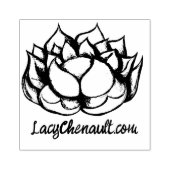 Lotus Blume Gummistempel (Prägung)