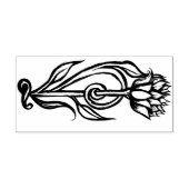 Lotus Blume Gummistempel (Prägung)