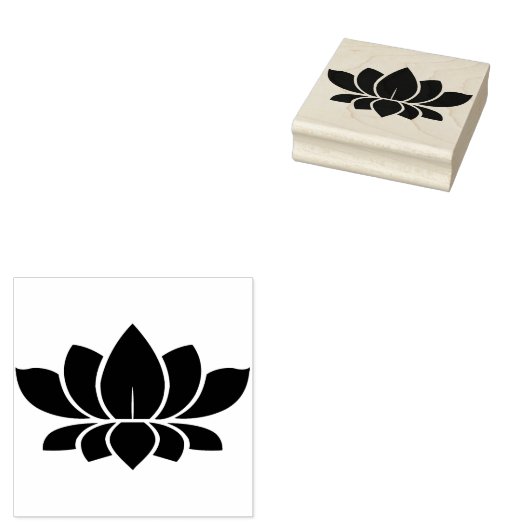 Lotus Blume Gummistempel (Stempel)