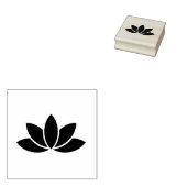Lotus Blume Gummistempel (Stempel)