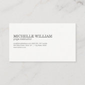 Lotus Blume | Hand | Yoga Instructor Visitenkarte (Rückseite)