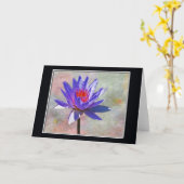 Lotus Blume Happy Birthday Card Karte (Gelbe Blume)