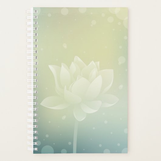 Lotus Blume Hardcover Kleiner Tagesplaner Planer (Vorderseite)