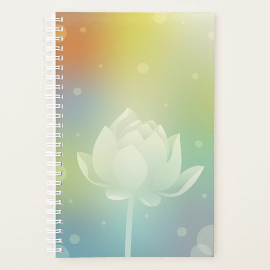 Lotus Blume Hardcover Kleiner Tagesplaner Planer (Vorderseite)