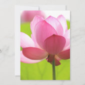Lotus Blume Hindu Karma Symbol Wedding Einladung (Rückseite)