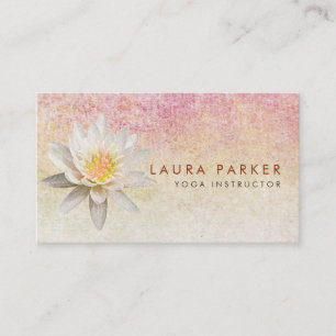 Lotus Blume Holistic Medical Yoga Instructor Visitenkarte