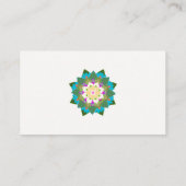Lotus Blume Holistic Mental Health Healer Visitenkarte (Rückseite)