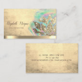 Lotus Blume Holographic Ink Yoga Instructor Visitenkarte (Vorne/Hinten)