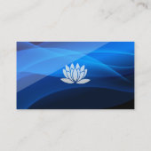Lotus Blume Icon Yoga Lochkarte Treuekarte (Rückseite)