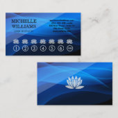 Lotus Blume Icon Yoga Lochkarte Treuekarte (Vorne/Hinten)