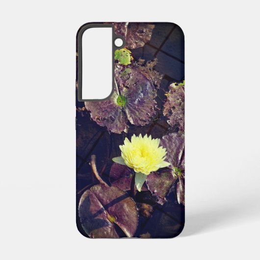 Lotus-Blume im Herbst Samsung Galaxy Hülle (Rückseite)