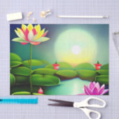 Lotus-Blume im Teich Seidenpapier (Handwerk)