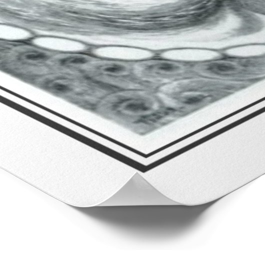 "Lotus Blume" Jugendstil von Fidus Poster (Ecke)