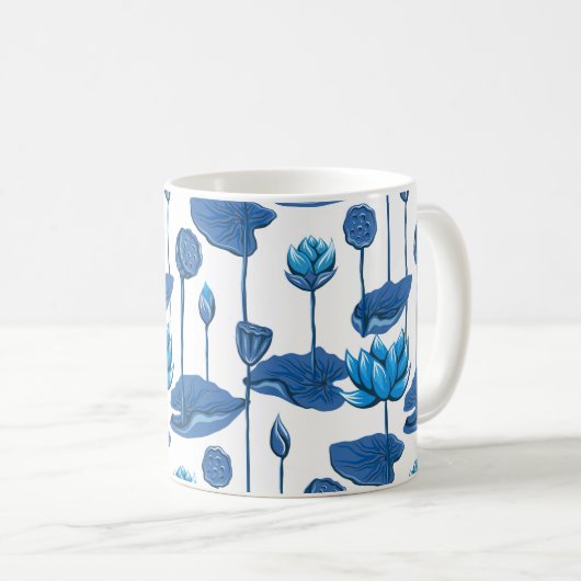 Lotus-Blume Kaffeetasse (VorderseiteRechts)