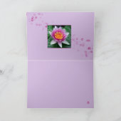 Lotus Blume Karte (Innenseite)
