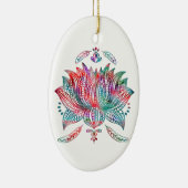 Lotus-Blume Keramik Ornament (Rechts)