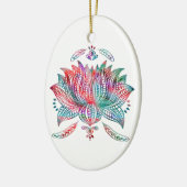 Lotus-Blume Keramik Ornament (Links)
