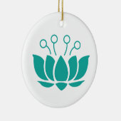 Lotus Blume Keramik Ornament (Rechts)