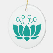Lotus Blume Keramik Ornament (Links)