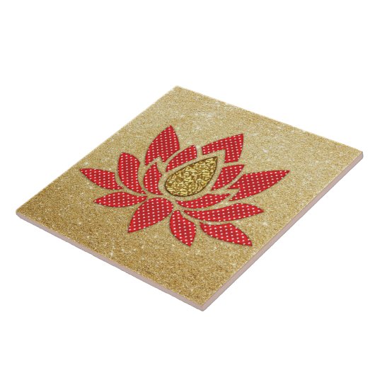 Lotus Blume Keramik Tile Fliese (Seite)