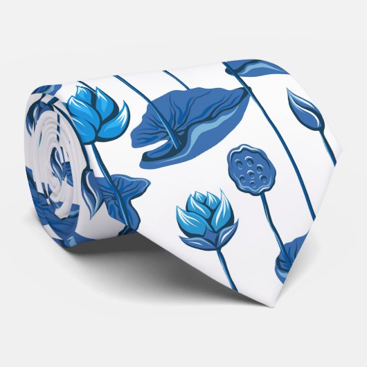 Lotus-Blume Krawatte (Gerollt)