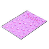 Lotus Blume Lavender Background Notebook Notizblock (Linke Seite)