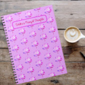 Lotus Blume Lavender Background Notebook Notizblock
