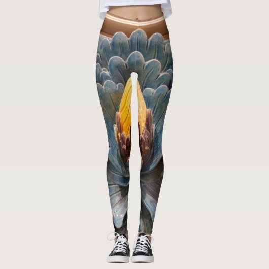 Lotus Blume Leggings (Vorderseite)