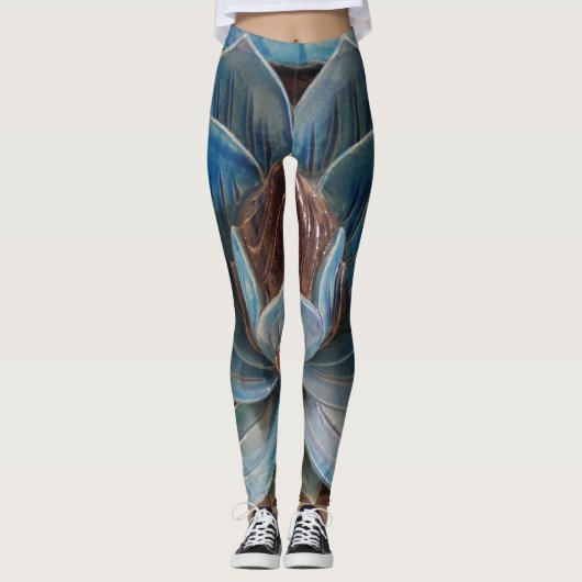 Lotus Blume Leggings (Vorderseite)