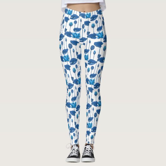 Lotus-Blume Leggings (Vorderseite)