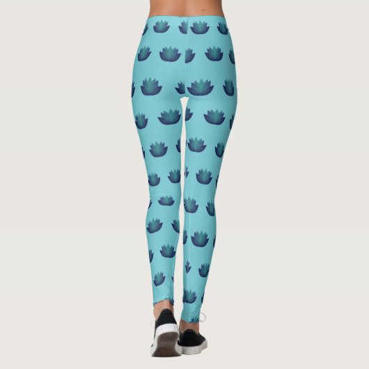Lotus-Blume Leggings (Rückseite)