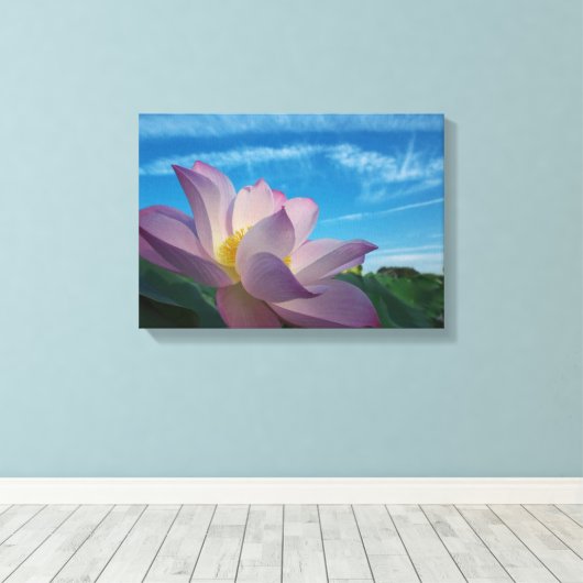 Lotus Blume Leinwanddruck (Insitu (Holzboden))