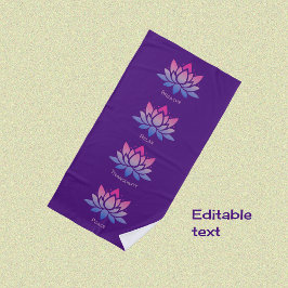Lotus Blume lila Ruhe Strandtuch