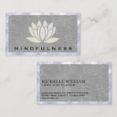 Lotus-Blume-Logo | Boke Visitenkarte (Vorne/Hinten)