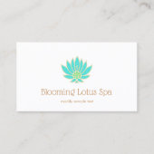 Lotus-Blume-Logo "Natürliche und alternative Mediz Visitenkarte (Vorderseite)