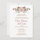 Lotus Blume Logo OM Symbol Hindu Wedding Einladung (Vorderseite)