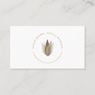 Lotus-Blume-Logo Visitenkarte