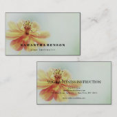 Lotus Blume Logo Yoga Business Card Visitenkarte (Vorne/Hinten)