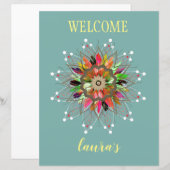 Lotus-Blume-Logos Heilung Massage (Vorne/Hinten)