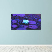 Lotus Blume Maggiore Farben Lila Leinwanddruck (Insitu (Holzboden))