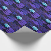 Lotus Blume Magisches Lila Blau Türkis Geschenkpapier (Ecke)