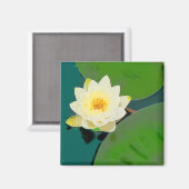 Lotus Blume Magnet (Vorderseite/Rückseite)