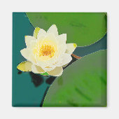 Lotus Blume Magnet (Vorne)