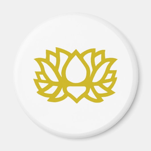 Lotus Blume Magnet (Vorne)