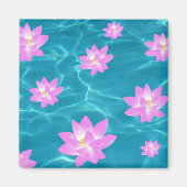 Lotus Blume Magnet (Vorne)