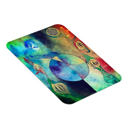 Lotus Blume Magnet-Geschenk Magnet (Rechte Seite)