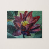 Lotus Blume Malerei Foto Puzzle mit Geschenkboxen (Horizontal)